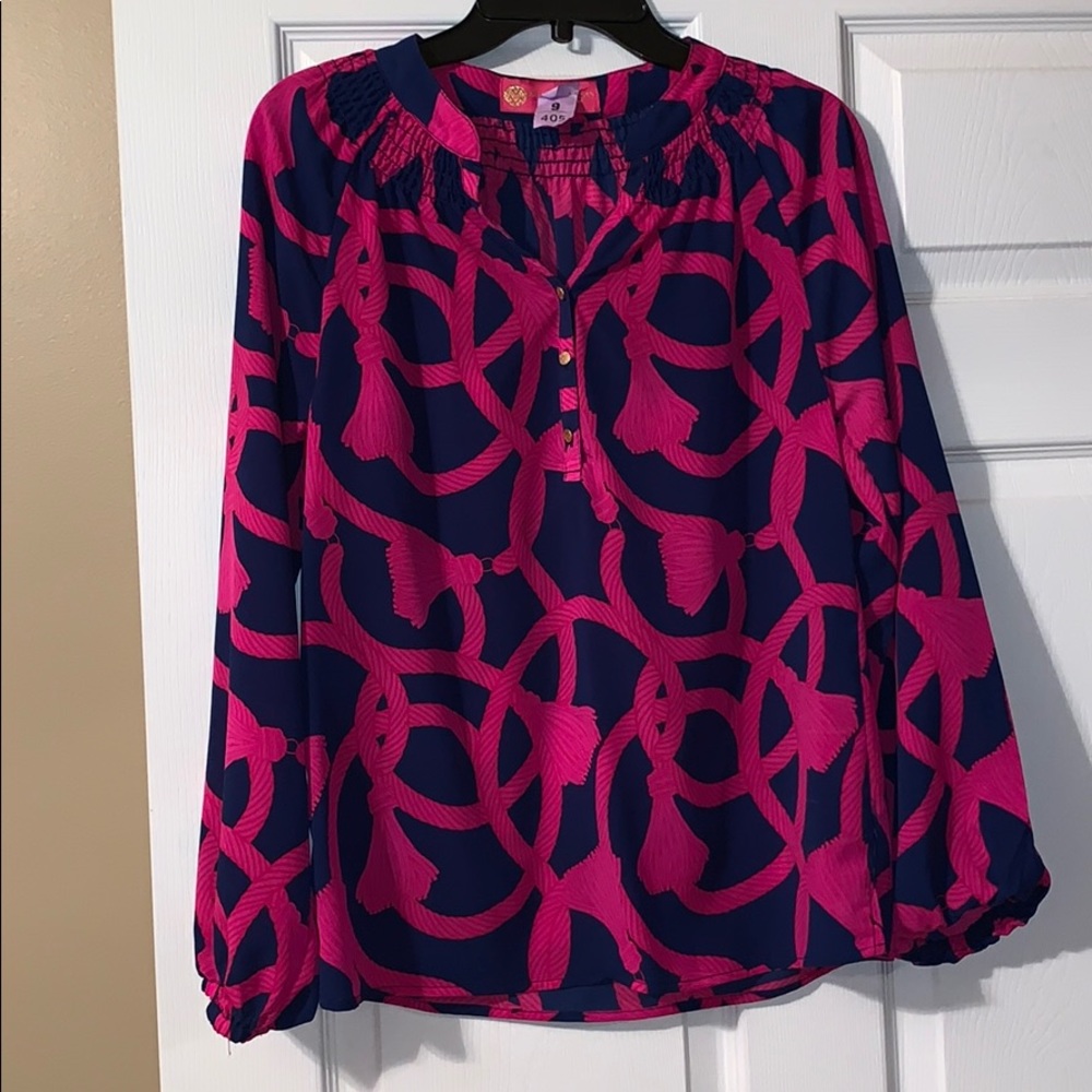 Nautical Silk Top
